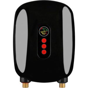 Doorstroomverwarmer - Doorstroomboiler – Doorstroom Boiler voor Douche - 6500W - Auto Uitschakelen - Zwart