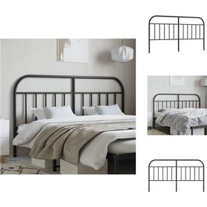 vidaXL Hoofdbord Bed - 187 x 100 cm - Robuuste metalen constructie - Stevige en stabiele poten - Comfortabele ondersteuning - Bedonderdeel