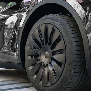 Wieldoppen Aero - Mat Zwart - 19 inch - Tesla Model Y