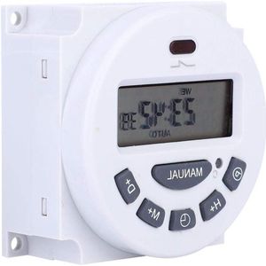 Digitale LCD programmeerbare mini tijdschakelaar voor boilers, straatverlichting en elektrische dozen