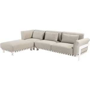 Paloma chaise longue loungeset 3 delig wit aluminium 4 Seasons Outdoor