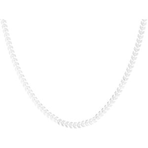OOZOO Jewellery - zilverkleurige ketting met V-schakel - SN-2006