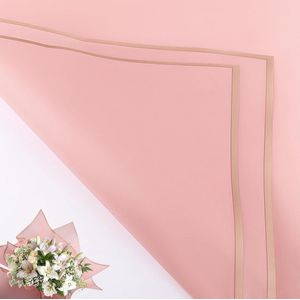 Bloemenboeket Inpakpapier - 20 Vellen Waterdicht Bloemenpapier voor Bloemist, Bruiloft, Verjaardag en Feestdecoratie - Geschenkverpakking, DIY Kunsthobby - 57 x 57 cm (Roze en Phnom Pen)
