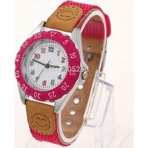 Kinderhorloge roze 30 mm I-deLuxe verpakking