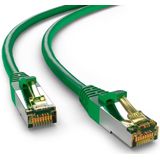 S/FTP CAT6a 10 Gigabit netwerkkabel / groen - LSZH - 1 meter