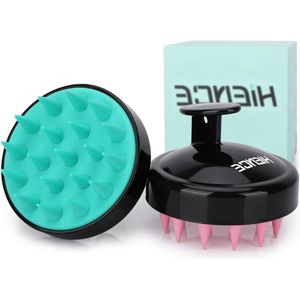 Hoofdhuidborstel - Hoofdhuidmassage Douche Haar Scrubber - Hoofdhuid Exfoliator voor Roos en Haargroei met Flexibele Siliconen Spikes