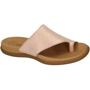 Gabor -Dames - roze-goud metallic - slippers & muiltjes - maat 38