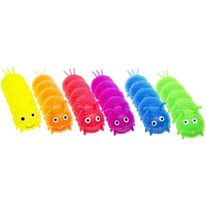 Puffer Rups XL 2 STUKS - Stressbal - Anti-Stress - Uitdeelcadeaus - Speelgoed