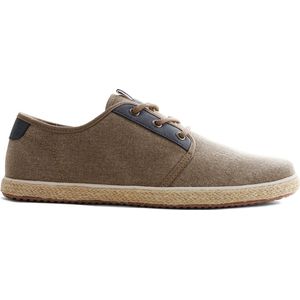 NoGRZ W.B.Griffin - Canvas heren espadrilles met veters - Bruin - Maat 40