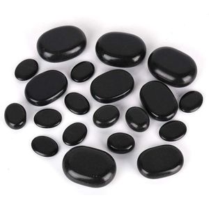 20 stuks basalt hot stone massagestenen set voor complete voetmassages - Hot Stone Set