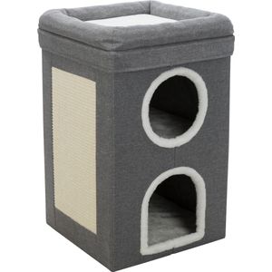 Trixie krabpaal cat tower saul grijs (39X39X64 CM)