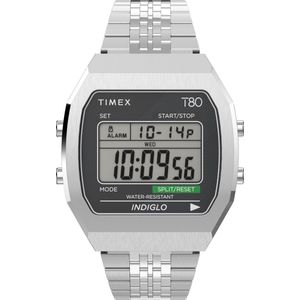Timex T80 TW2V74200 Horloge - Staal - Zilverkleurig - Ø 40 mm