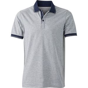 James and Nicholson Heren Heide Polo (Grijze heide/navy)