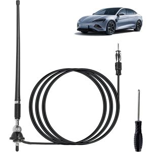 Flexibele rubberen eendenantenne voor maritieme radio FM/AM - 16 inch met waterdichte montagekit