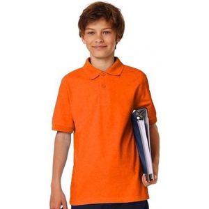 Oranje poloshirts voor jongens - Holland feest kleding voor kinderen - Supporters/fan artikelen M (7/8)