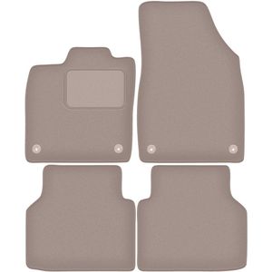 Beige velours vloermatten voor: Volkswagen ID.4 crossover (2020-)