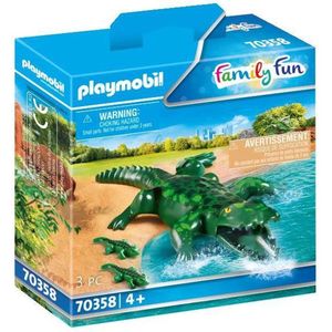 PLAYMOBIL Family Fun Alligator met baby - 70358