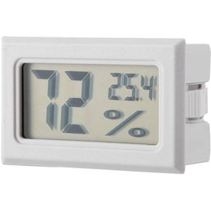Digitale Hygrometer Thermometer - Nauwkeurige Vochtigheidscontrole en Snelle Temperatuurmeting (Wit)