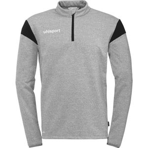 Uhlsport Squad 27 Ziptop Kinderen - Donkergrijs Gemeleerd / Zwart | Maat: 116