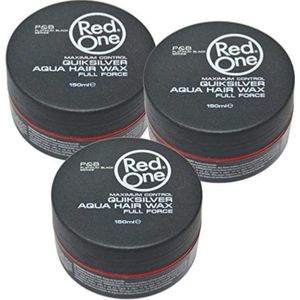 RED ONE X3 MAXIMUM CONTROL QUIKSILVER  AQUA HAIR WAX FULL FORCE 150ML