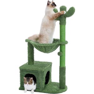 krabpaal, kattenmeubel met sisaltouw, pluche, ligbed, speelhuisje met holletjes, speelgoed voor katten 3.95 Kilograms