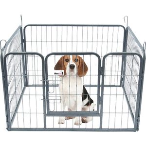 Opvouwbare Puppyren - Hondenbench voor Puppy of Kleine Hond - 4-delig - 79x61cm