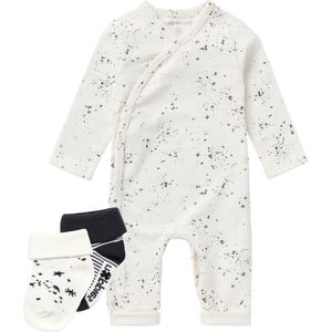 Noppies - Boxpak - Playsuit - Noorvik - Snow - 2p sokjes - Maat 74