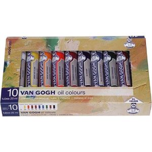 Van Gogh Olieverf basisset met 10 kleuren in tubes van 20 ml