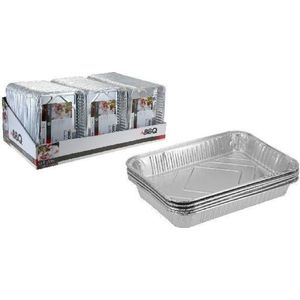 BBQ Aluminium Grillschalen 32 x 23 cm | 5 stuks