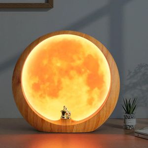 Lexium Maanlamp - Maan Lamp - Maanlampje - Maan Lampje - Maan Lampje Babykamer - Sfeerverlichting
