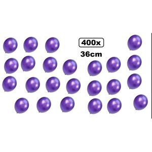 400x Super kwaliteit ballonnen metallic paars 36cm