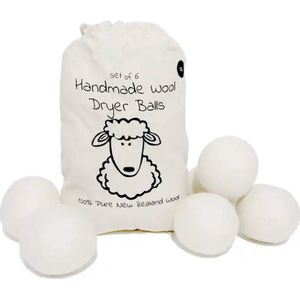 Wasbollen - Drogerballen - 6 stuks - Energiebesparende Producten - Sneller Droge Was - Ø 7cm