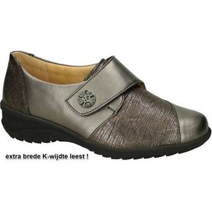 Solidus -Dames - grijs donker - lage gesloten schoenen - maat 39.5