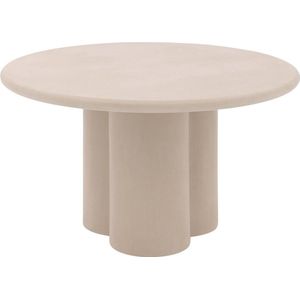 Goossens Stan Eettafel - Beton - 130 x 76 x 130 cm - Rond