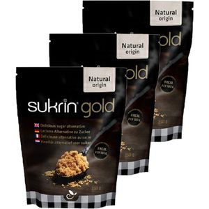 Sukrin | Gold (Bruine suikervervanger) | 250g | 3 stuks | 3 x 250g