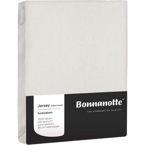 Bonnanotte Hoeslaken Jersey Dubbel Stretch Offwhite 180x220 t/m 200x220