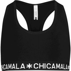 Chicamala meisjes racer back bralette basic zwart - 146/152
