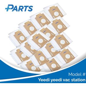 Yeedi yeedi vac station Stofzakken (15 Stuks, Plus.Parts® alternatief voor D-DB03)