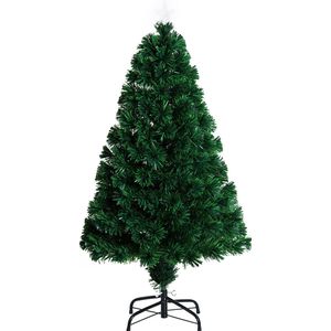 HOMCOM Kerstboom dennenboom kerstboom LED-optische vezel boom ster 8 model 02-0349