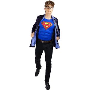 FUNIDELIA Clark Kent kostuum - Superman voor mannen - Maat: M - L