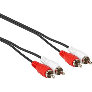 Tulp kabel - Analoog - 2.5 meter - Zwart - Allteq