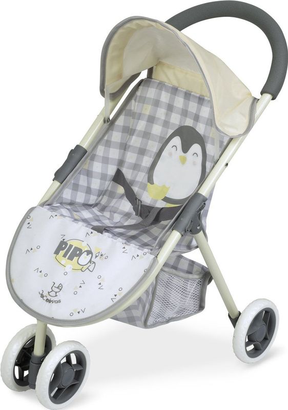 Babypoppen buggy met draaiwielen Pipo