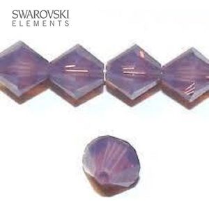 Swarovski Elements, Xilion Bicone (5328), 8mm, cyclamen opal. Per 24 stuks