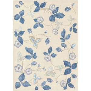 Wedgwood - Wild Strawberry Cream 38108 Vloerkleed - 170x240  - Rechthoek - Laagpolig Tapijt - Klassiek - Beige, Blauw