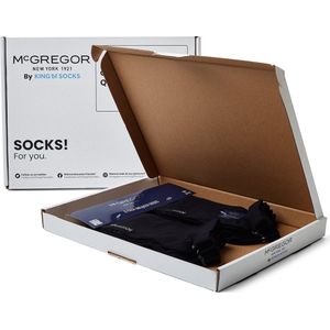 McGregor Sneakersokken Heren | Maat 40-46 | Sneaker Sok Zwart/Wit | 6-pack | Zwart Enkelsokken