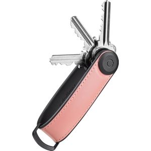 ORBITKEY | Hybrid Leather Key Organizer | Sleuteltasje | sleutelhanger | Leer | Pastel Pink | Roze