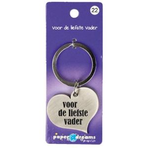 Hart sleutelhanger - Voor de liefste vader