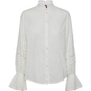 Pieces Blouse Pcanna Ls Shirt D2d 17137289 Cloud Dancer Dames Maat - XS