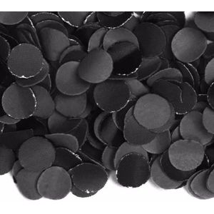 100 gram party confetti kleur zwart - Feestartikelen