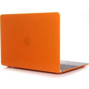 Mobigear Laptophoes geschikt voor Apple MacBook Pro 14 Inch (2021-2024) Hoes Hardshell Laptopcover MacBook Case | Mobigear Glossy - Oranje - Model A2442 / A2779 / A2918 / A2992